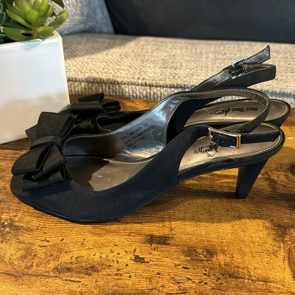 Coach Peep Toe Sling Back Heels